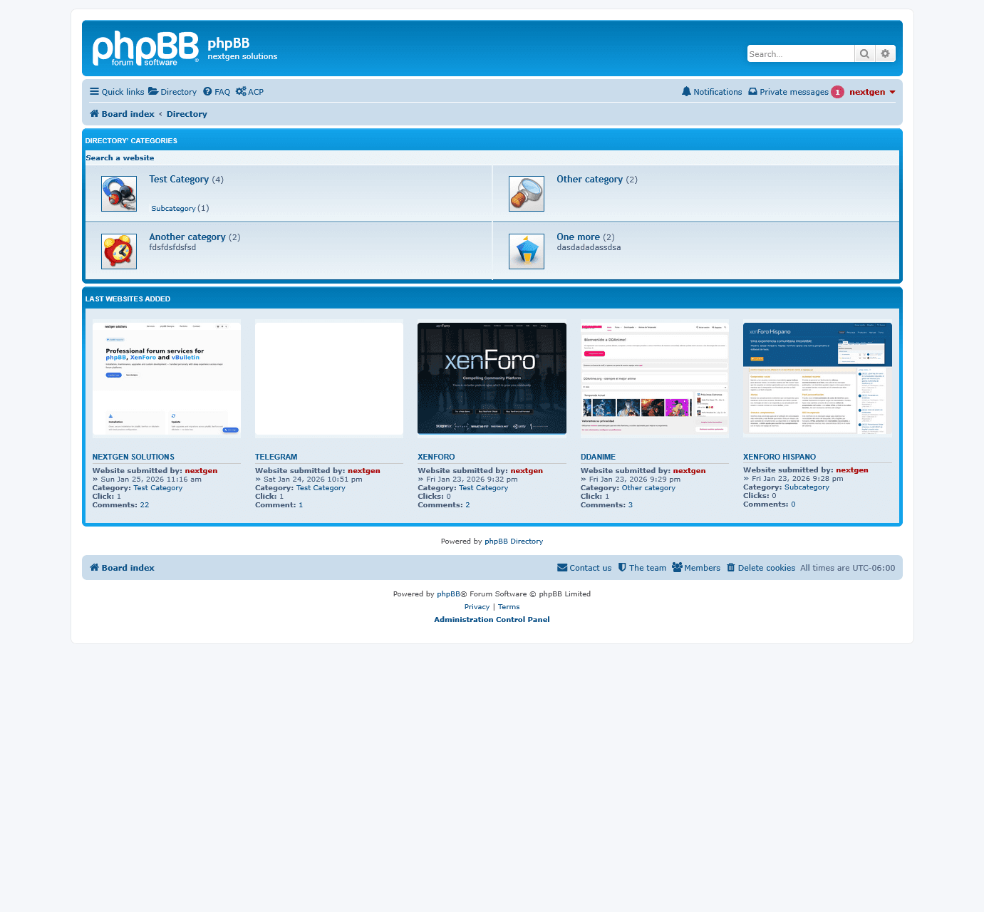 phpBB Directory preview
